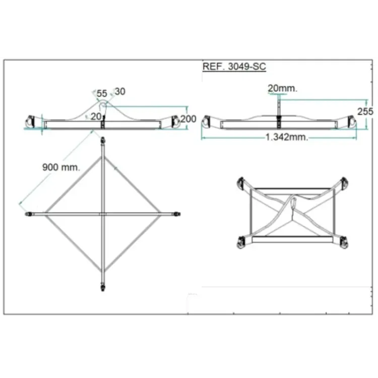 SUPORTE GRUA PARA BIG BAG 2000KG ND