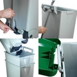 CAIXOTE DE LIXO COM PEDAL 60LT