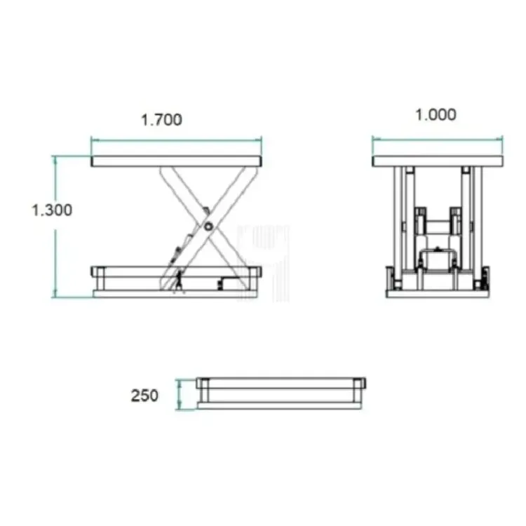 MESA DE ELEVAÇÃO ELÉCTRICA 2000KG