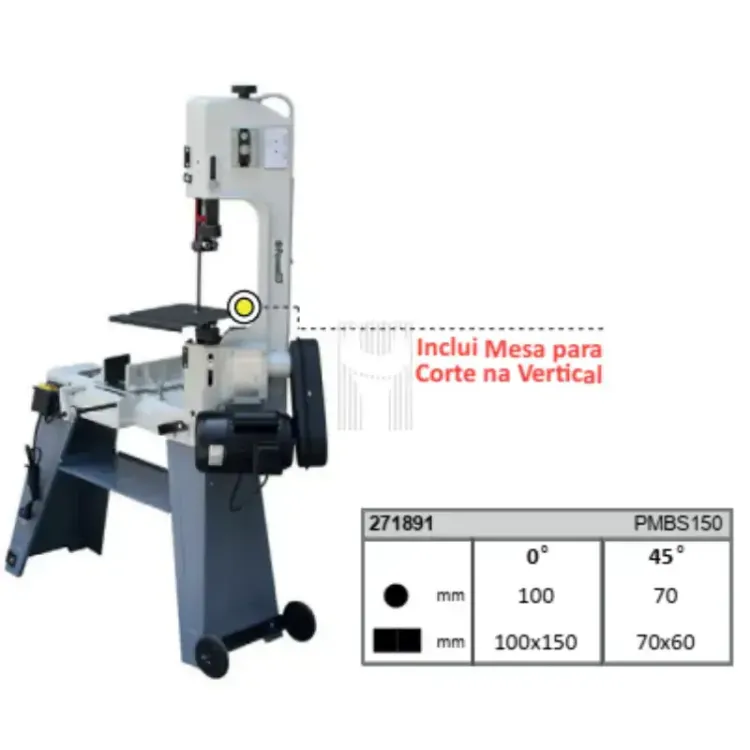 Inclui Mesa para Corte Vertical