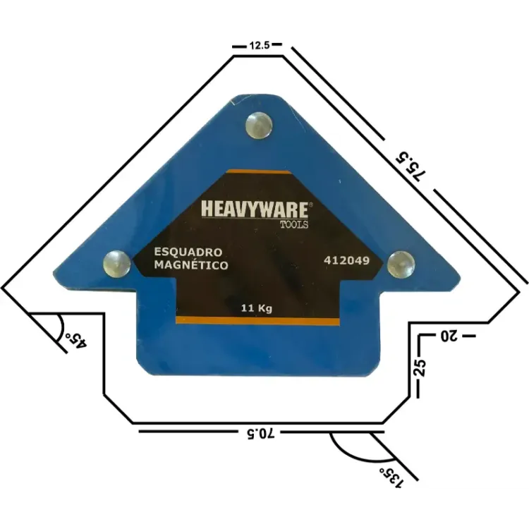 ESQUADRO MAGNETICO KGFORÇA HEAVYWARE