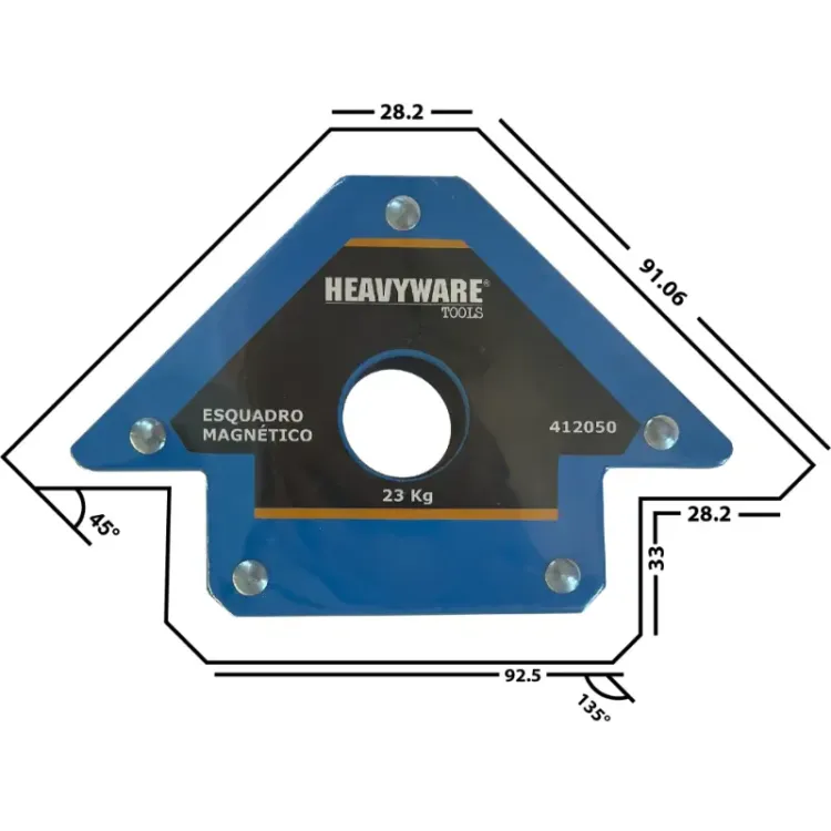 ESQUADRO MAGNETICO KGFORÇA HEAVYWARE