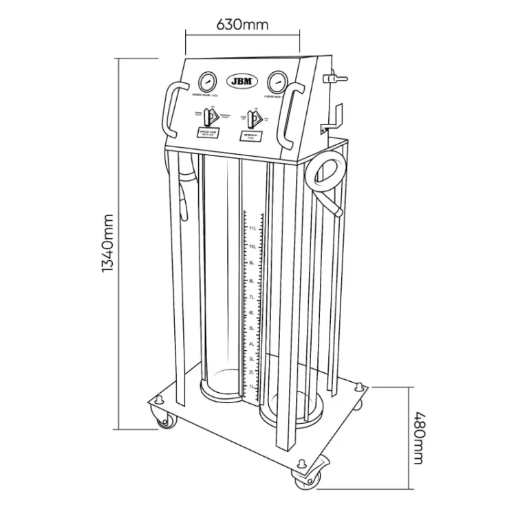 MÁQUINA DE TROCA DE FLUIDO REFRIGERANTE JBM ()