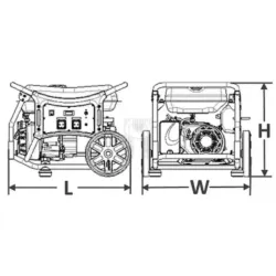 GERADOR POWERMATE 6 KVA TRIFÁSICO GASOLINA
