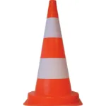 CONE SINALIZAÇÃO LARANJA PVC 75CM PINTURA REFLETORA