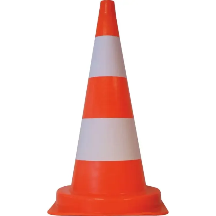 CONE SINALIZAÇÃO LARANJA PVC 75CM PINTURA REFLETORA