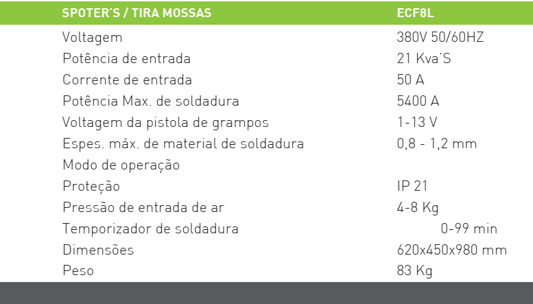 SPOTER’S / TIRA MOSSAS ECF9000 ECF