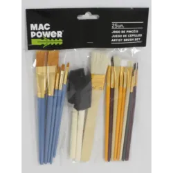 JOGO DE PINCEIS 25PCS MAC POWER