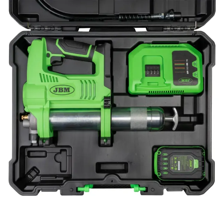 PISTOLA DE LUBRIFICAÇÃO A BATERIA COM MALETA JBM ()