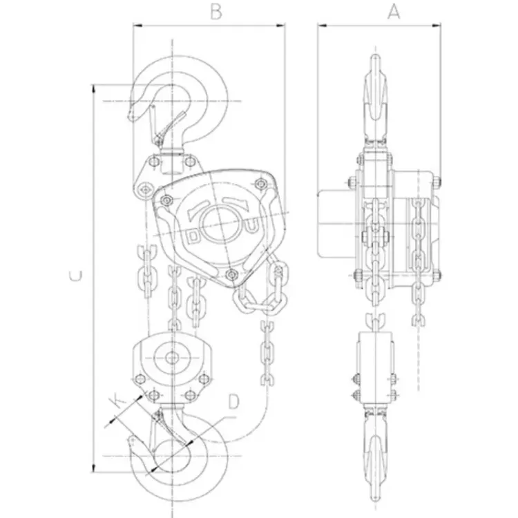 DIFERENCIAL MANUAL DE CORRENTE KG M GAYNER ()