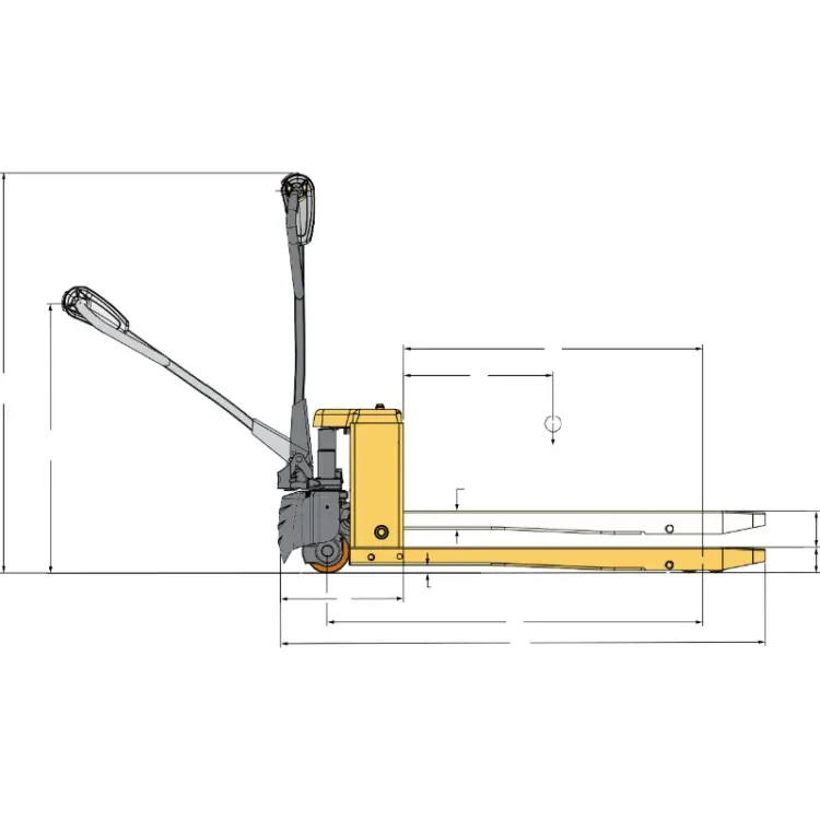 PORTA PALETES ELÉTRICO KG BATERIA LITIO HU LIFT ()