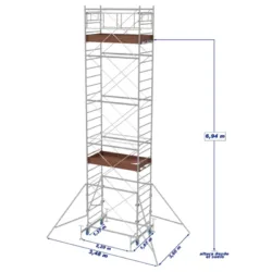 ANDAIME COM PLATAFORMA SYSTEM X MARCHETTI