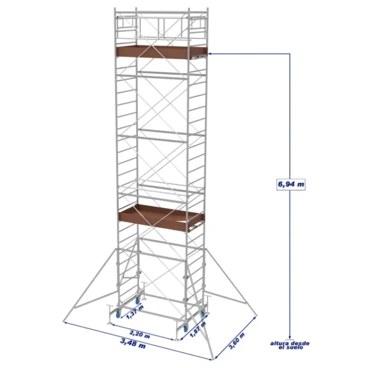 ANDAIME COM PLATAFORMA SYSTEM X MARCHETTI