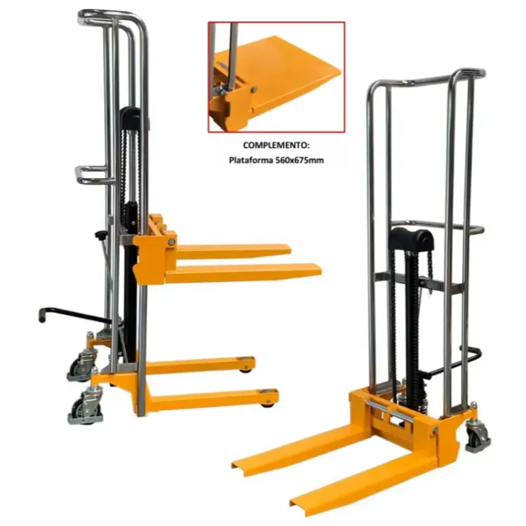 EMPILHADOR MANUAL HU LIFT PJA CAPAC KG ELEV MM ()