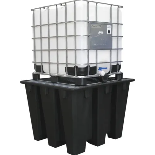 BACIA DE RETENÇÃO L PE C GRELHA DE AÇO IBC