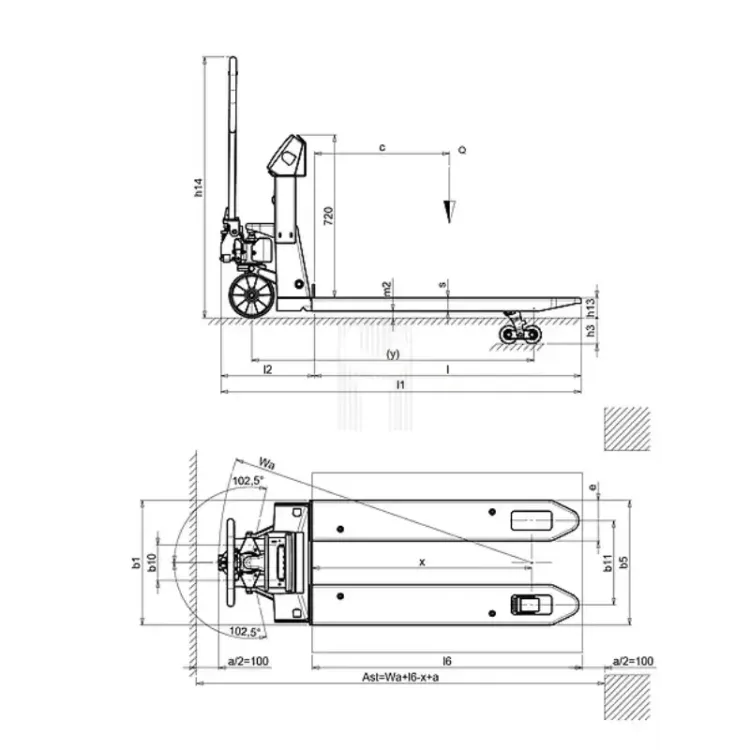 PORTA PALETES DE BALANÇA INTELIGENTE PRAMAC