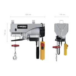 GUINCHO ELECTRICO 100/200KG WERKU