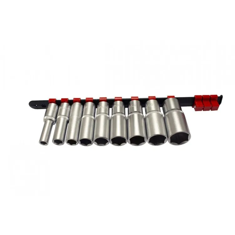 REGUA 09 CHAVES CAIXA 1/2"  HEXAGONAL LONGA KROFTOOLS