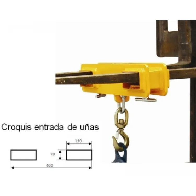 SUPORTE GANCHO PARA EMPILHADOR 2.5 T ND