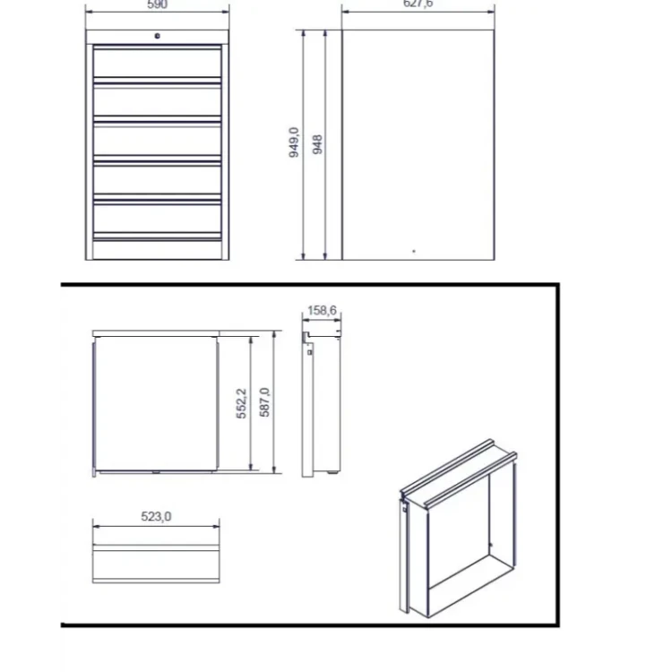 caixa de gavetas vermelha delk metalworkschavevertical com webp