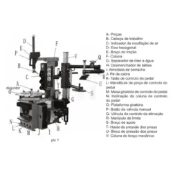 DESMONTADOR DE PNEUS AUTOMÁTICO 12'-24' KROFTOOLS