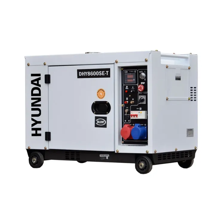 GERADOR DIESEL SILENT SERIE PRO DHY8600SE-T HYUNDAI
