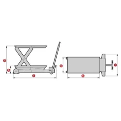 MESA ELEVATÓRIA HIDRÁULICA MEGA 1500 KG