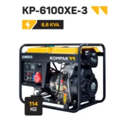 GERADOR DIESEL 6KVA 400V KOMPAK