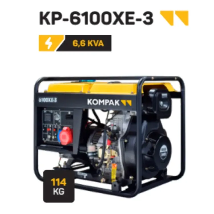GERADOR DIESEL 6KVA 400V KOMPAK