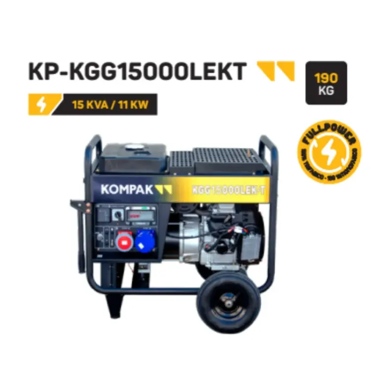 GERADOR GASOLINA 15KVA KOMPAK