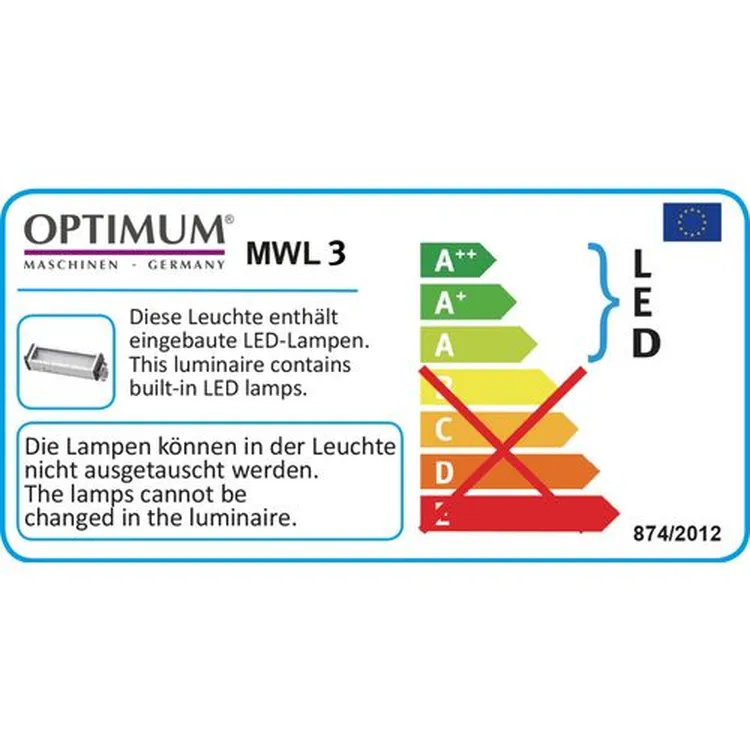 CANDEEIRO LED MWL 3 / 24V DC OPTIMUM