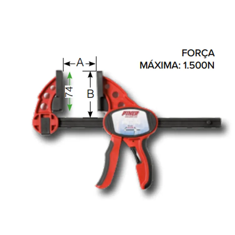 Grampo de Ação Rápida FORZA 300x90 mm Grampo de Ação Rápida FORZA 300x90 mm