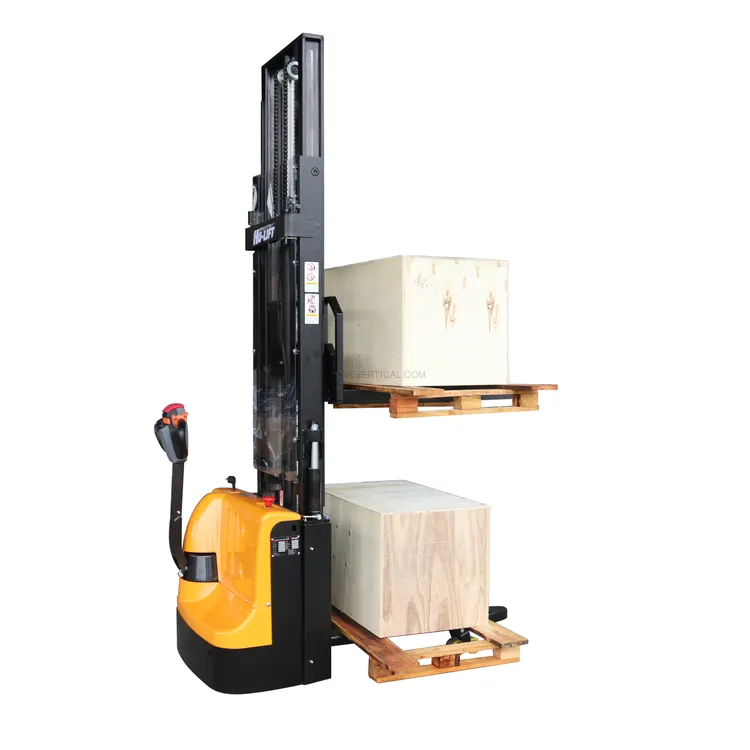 Stacker Elétrico com Elevação de Base HU-LIFT CLJ1235C-CH 1200 kg 3500 mm